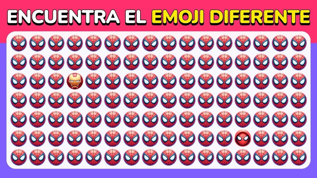 Encuentra el Emoji Diferente - Edición Extrema de Superhéroes 🦸‍♂️🔥✅ | 40 Niveles Épicos