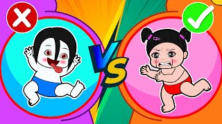 Squidgame Zombie Baby vs HOT and COLD ! Funny Cartoon Episodes