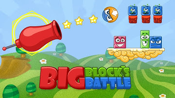 Big Blocks Battle - free arcade game! Use your cannon and down as many blocks as you can!