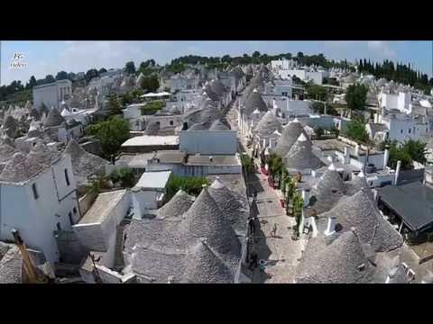 Puglia Italy - Alberobello trulli - drone e tradizioni HD -  UNESCO World Heritage