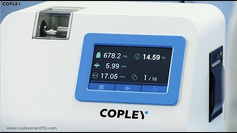TBF 100i Tablet Hardness Tester by Copley Scientific