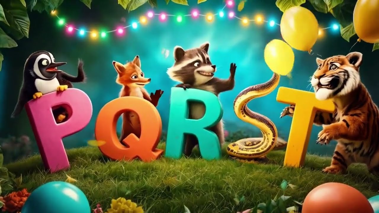 ✨Dance with Animals from P to T! 🐯🐧 | Fun ABC Song for Kids | BB KIDS WORLD | Nursery Rhymes 🎶🚀