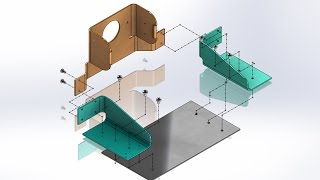 Exploded assembly in solidwork with animation in simple way