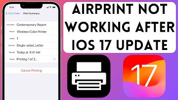 Airprint Not Working After iOS 17 Update How To Fix iPhone Printer Issue In iOS 17