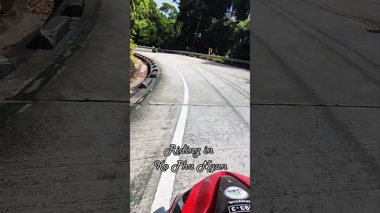 Riding in Ko Pha Ngan