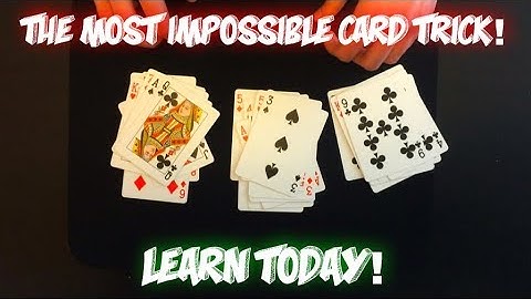 "The 27 Card Trick" IMPOSSIBLE Mathematical Card Trick For Beginners! Performance And Tutorial