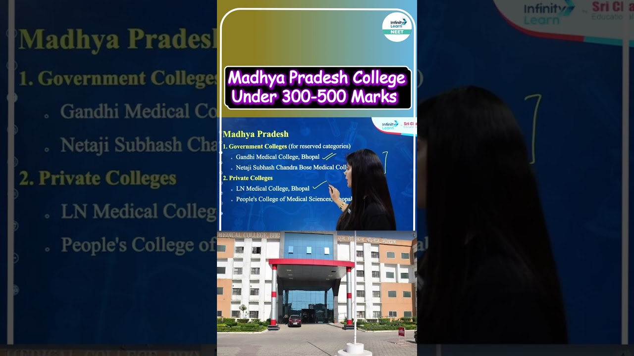 Private and Government Medical Colleges Under 300 to 500 Marks in Madhya Pradesh | 