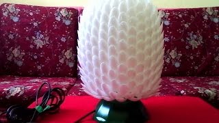 DIY#7 LAMPSHADE MADE OF RECYCLED PLASTIC SPOONS & BOTTLE