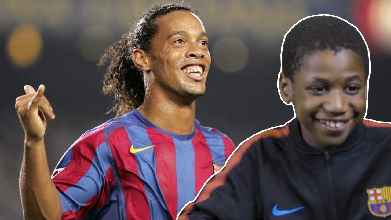 NIÑOS REACCIONAN a RONALDINHO