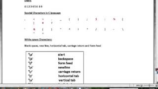 TAMIL C PROGRAM TUTORIAL   ALPHABETS DIGITS SPECIAL CHARACTERS NEWLINE