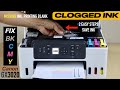 Canon Maxify GX3020 Fix Clogged Nozzles, Printing Blank Pages - Ink Saving Tip (2 Easy Steps).