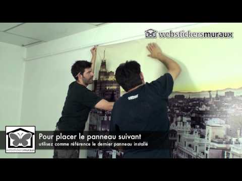 Vidéo d'installation de fresque auto-adhésive