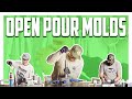 Open pour molds