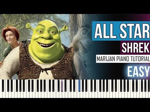 how-to-play:-shrek---all-star-(meme-song)-|-piano-tutorial-easy