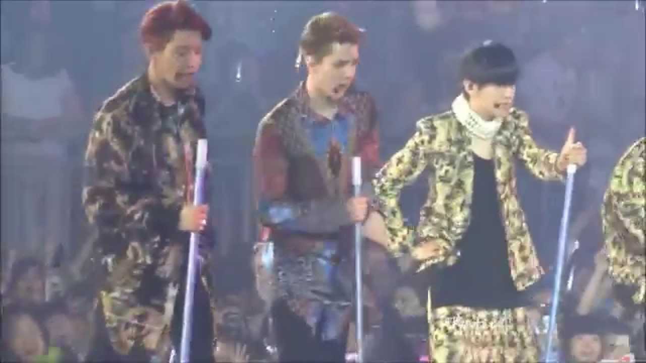 [fancam] 140602 Dance Battle(Dream girl, genie) + XOXO (Sehun Focus)