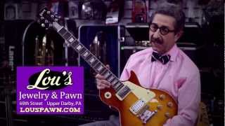 Lou's Pawn Shop in Upper Darby, PA- My Pawn Boss with a vintage Gibson Les Paul Guitar