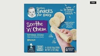 Gerber teething stick recalled