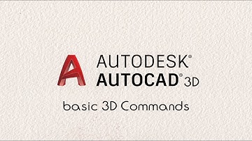 AutoCAD Tutorial - all about 3D modeling from scratch (lesson 3/22) basic 3D Commands
