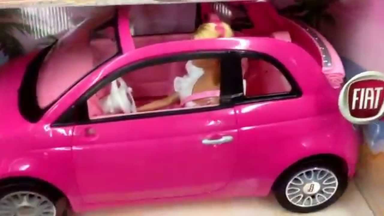 mooi zo Editor zoeken BARBIE "Fiat - Glam Car" Toy Car with Doll Toy / Toy Review - YouTube