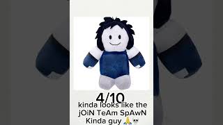 ranking bootleg forsaken plushies #roblox 
