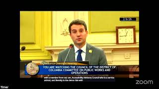 Committee on Public Works & Operations Performance Oversight Hearing for the DFHV
