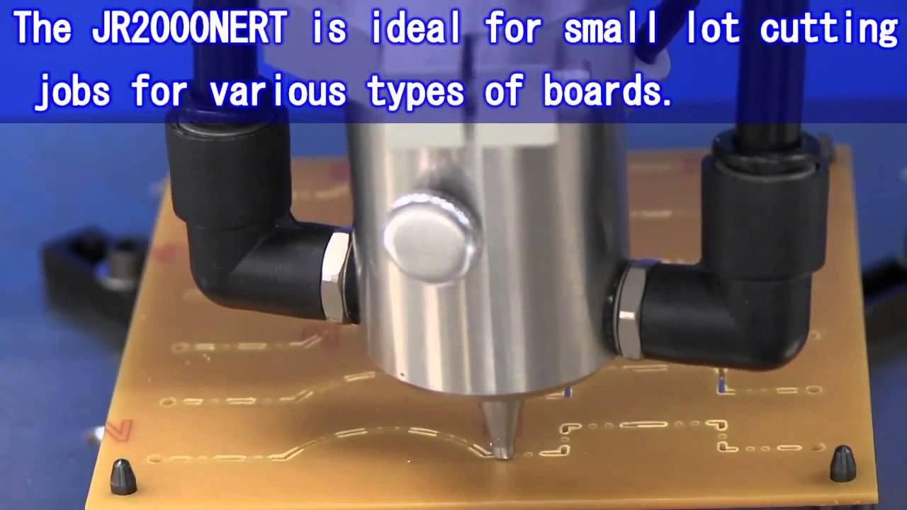 Janome PCB Depaneling Routing Cutting desktop robot JRN 2000 NERT - YouTube