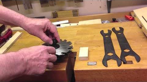 How to use Shopsmith Dado set up. First cut on PowerPro