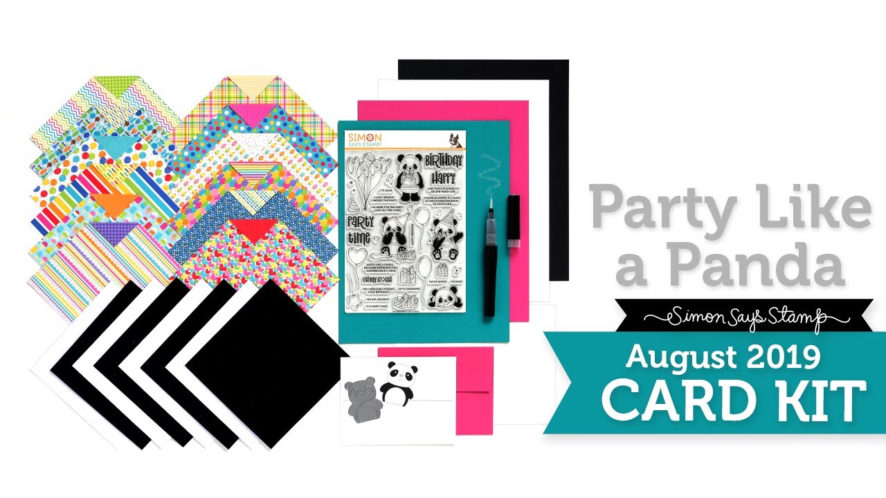 Simon Says Stamp Card Kit Reveal and Inspiration: Party Like a Panda