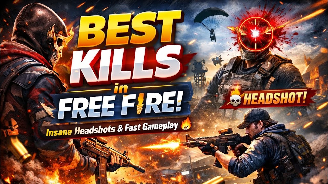 Best Kills in Free Fire | Insane Headshots & Fast Gameplay 🔥