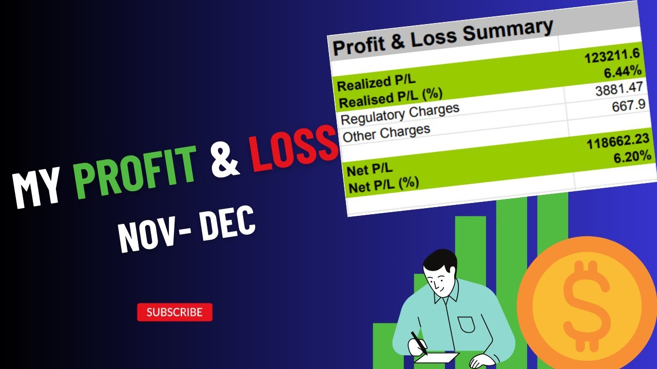 P&L Statement for Nov-Dec | How i made Lakhs in trading