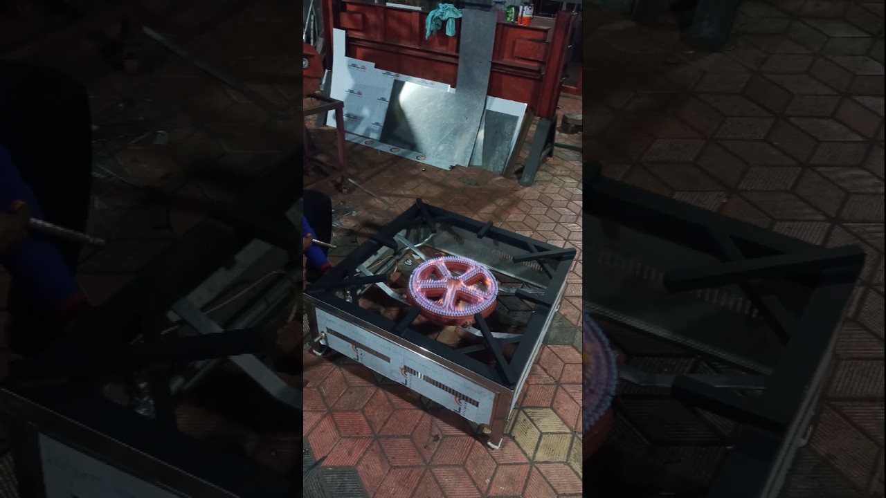 Stainlees steel high pressure LPG gas stove | 30"×30"stove 