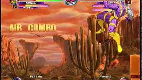 MvC2 Online (360): Theo (Row) vs Brett (MSP) 3 .:12.18.09:.