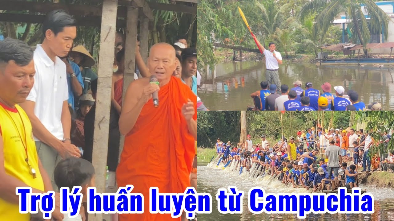 Đội ghe ngo Prếk Ta Cuôl (Trà Cuôn) tập luyện ngày 26/9/2025