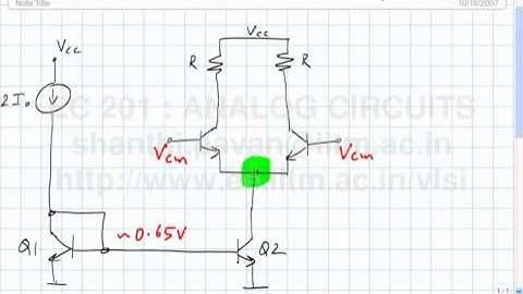 Lecture 34 - The differential pair continued - common-mode range, half circuit analysis, CMRR