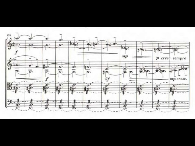 Alfred Schnittke - String Quartet No. 3 (1983) [Score-Video