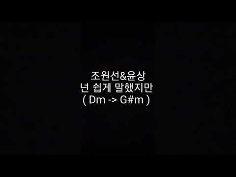 조원선&윤상 - 넌쉽게말했지만 (+6) Cover