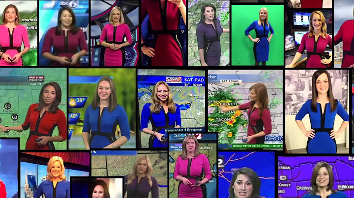 Pourquoi ces miss météo ont la même robe ?