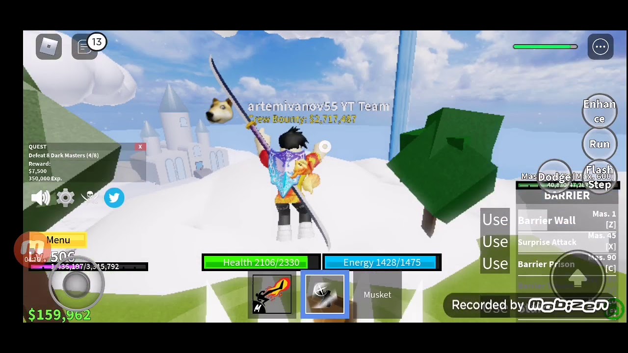 Beating up Dark Masters. (Blox Fruits) Part 1 YouTube