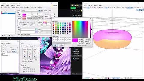 PMX/PMD Editor Tutorial: How to change edge line color