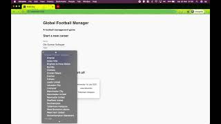 Initial glimpse at Global Football Manager! screenshot 5