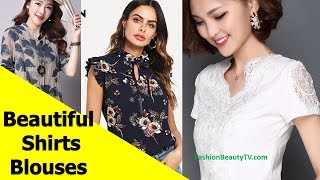 50 Beautiful Shirt and Blouse Designs For Women S24