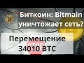 Биткоин: Bitmain уничтожает сеть? Перемещение 34010 BTC. $22000 От Тома Ли. Курс Bitcoin