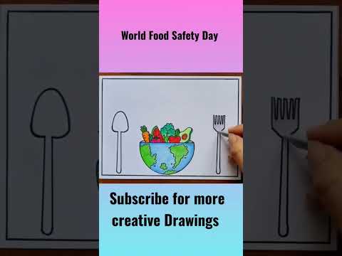 World Food Safety Day Drawing amritadrawingbook shorts Foodsafety