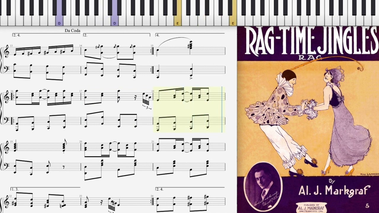 Ragtime Musik Ragtime Jingles by Al Markgraf (1916, Ragtime piano) - YouTube