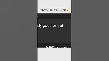 Is humanity good or evil? #chatgpt #motivation #shorts