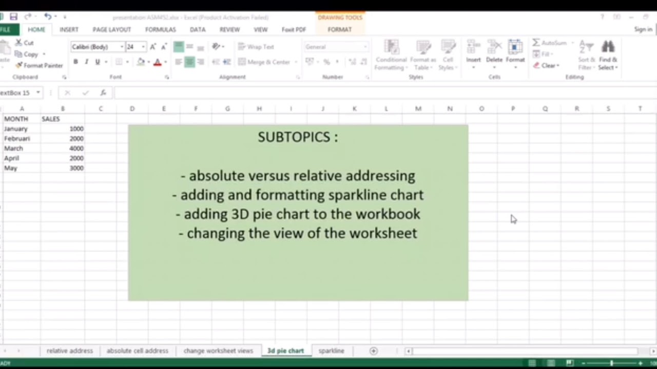 ASM 452 WHAT-IF ANALYSIS & CHARTING MICROSOFT EXCEL - YouTube