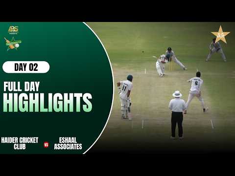 Full Day Highlights | Day 2 | Haider Cricket Club vs Eshaal Associates | President Grade-2 | MZN1T