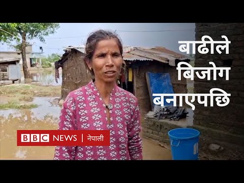 Nepal flood: कञ्चनपुरका बाढीप्रभावितको माग : खानाभन्दा पहिला त्रिपाल - BBC Nepali Sewa
