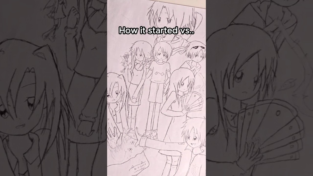 How it started vs how it's going ✨️ #entwined #webtoon