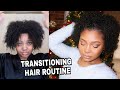 My Wash Day Routine on TRANISITIOING HAIR + Easy Hairstyle!